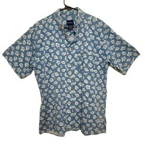 Catlina Men's Shirt Size L Button-Down Short Sleeve Cruise Beach Vacation Yacht
